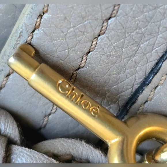 Chloé Paddington Taupe Lambskin Leather Long Wallet FULL INCLUSION - Picture 4 of 16